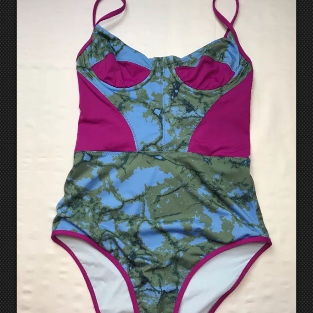 NEW $290 KORE SWIM 'Rhea' One-Piece Swimsuit XS